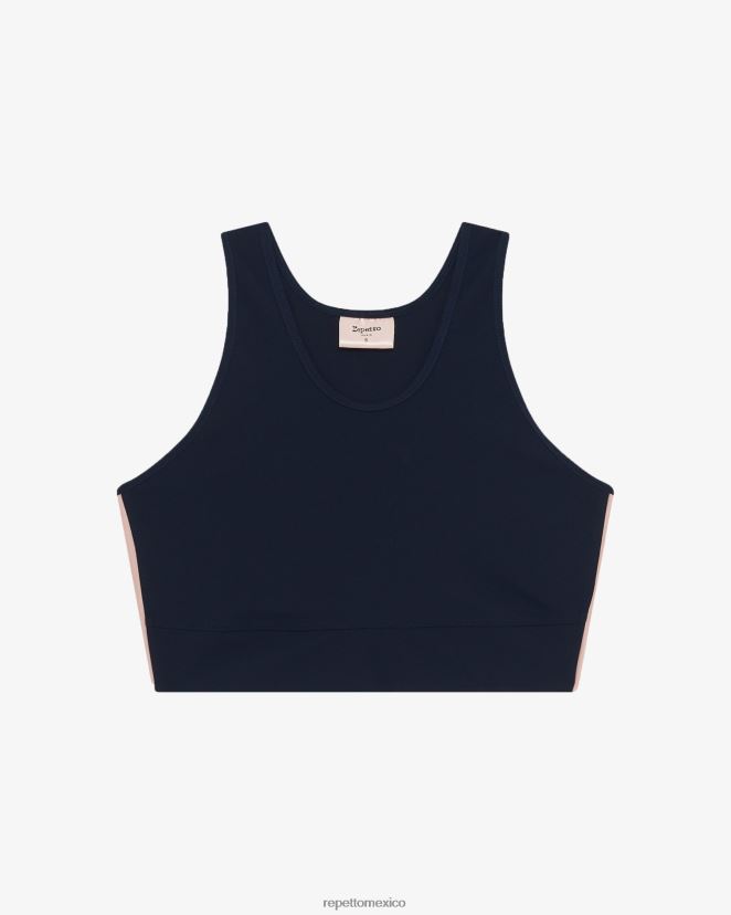 Repetto mujer sostén de expresión azul medianoche ropa H2NF2L309 Repetto mujer sostén de expresión azul medianoche ropa H2NF2L309