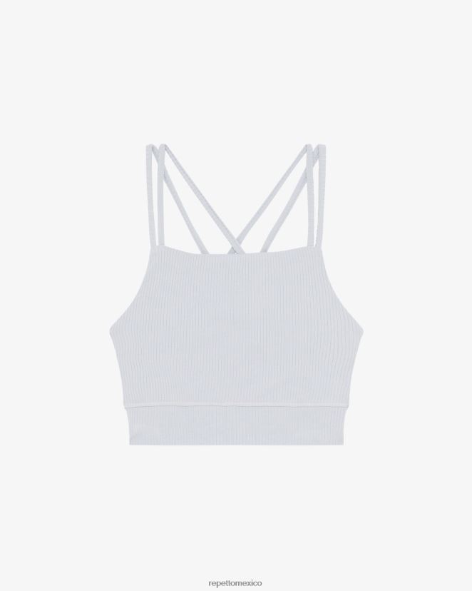 Repetto mujer sujetador de canalé con tirantes finos Perla gris ropa H2NF2L305 Repetto mujer sujetador de canalé con tirantes finos Perla gris ropa H2NF2L305