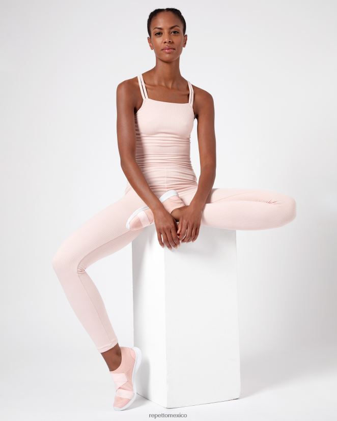 Repetto mujer sujetador de canalé con tirantes finos rosa pétalo ropa H2NF2L304