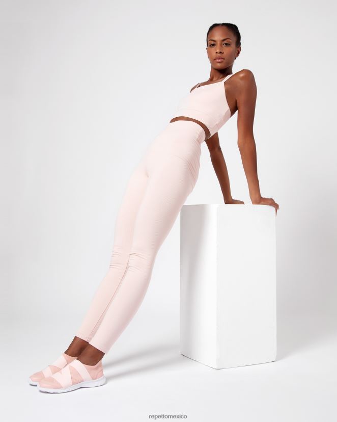 Repetto mujer sujetador de canalé con tirantes finos rosa pétalo ropa H2NF2L304