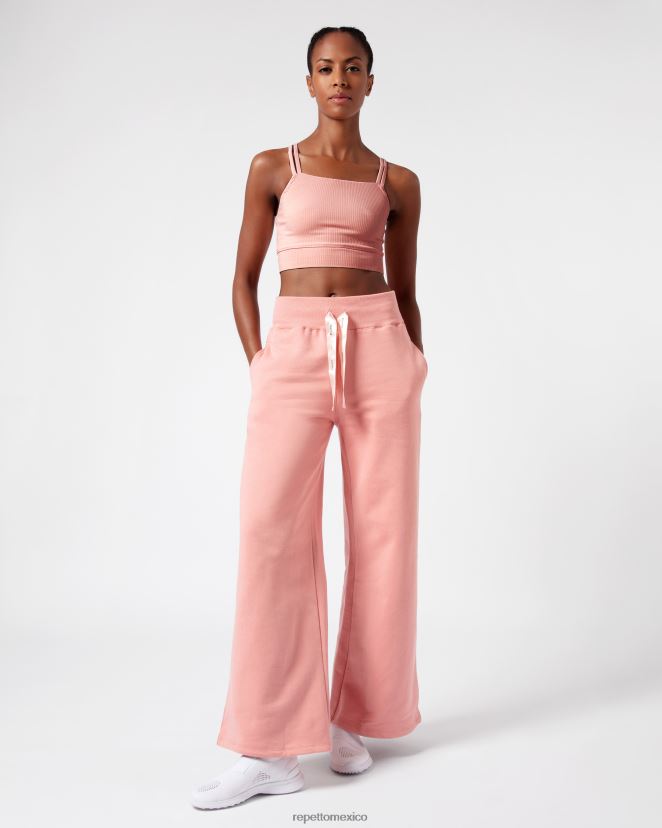 Repetto mujer sujetador de canalé con tirantes finos rubor rosa ropa H2NF2L299