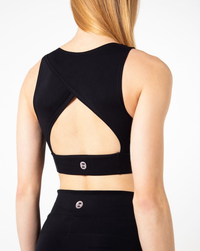 Repetto mujer sujetador de seda activo negro ropa H2NF2L294