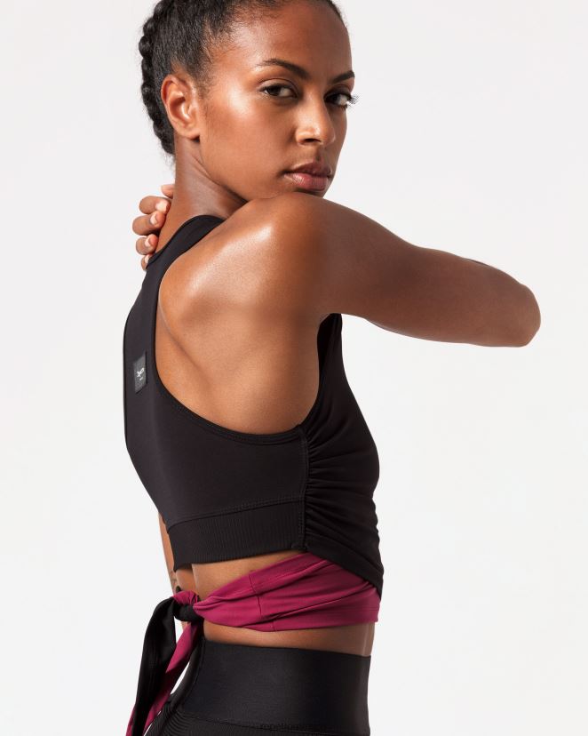 Repetto mujer arriba para atar negro ropa H2NF2L317