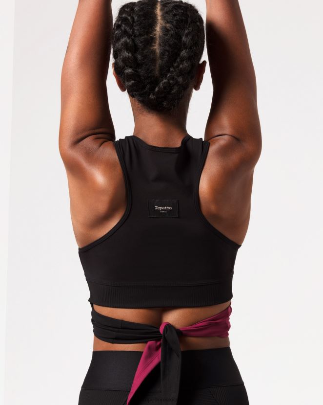 Repetto mujer arriba para atar negro ropa H2NF2L317