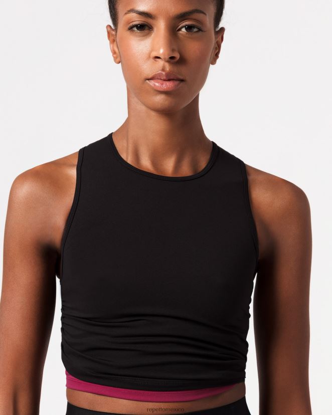 Repetto mujer arriba para atar negro ropa H2NF2L317