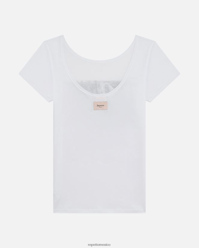 Repetto mujer camiseta ballet urbano blanco ropa H2NF2L345
