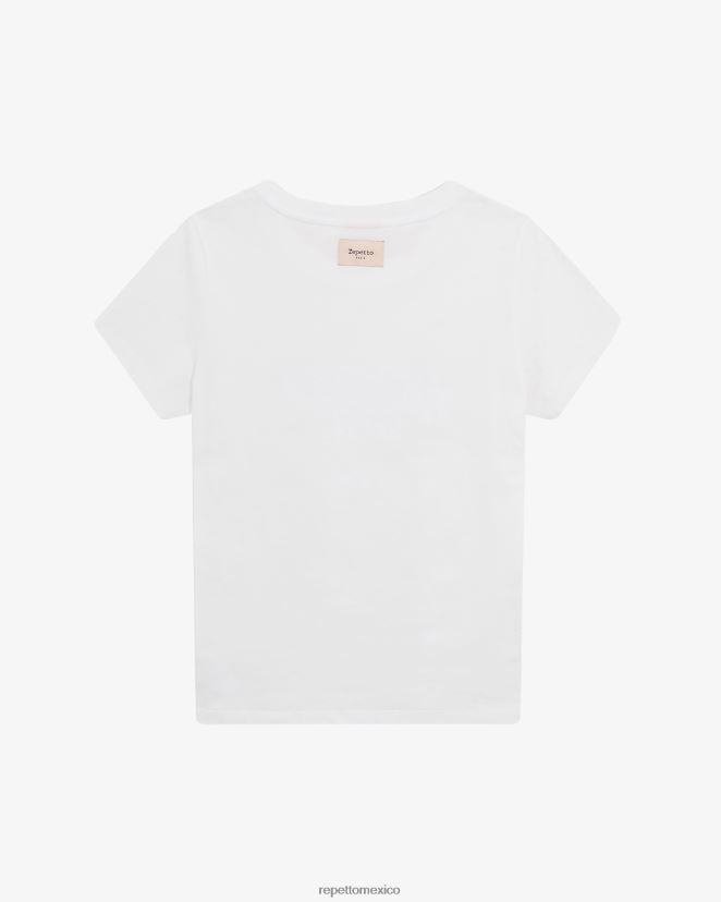 Repetto mujer camiseta blanco ropa H2NF2L344