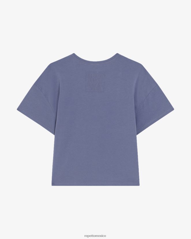 Repetto mujer camiseta calle de la paz azul medianoche ropa H2NF2L315
