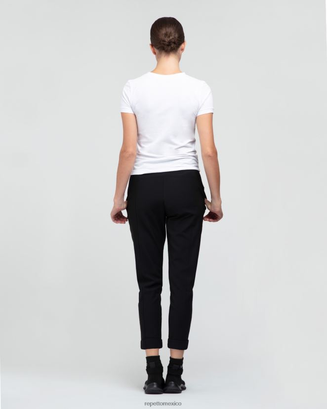 Repetto mujer camiseta en blanco y negro ropa H2NF2L347