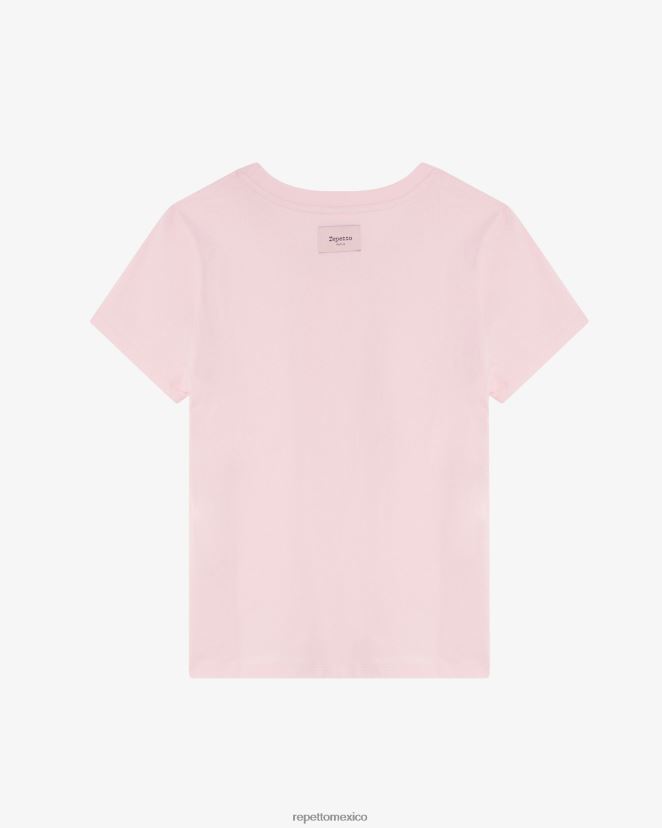 Repetto mujer camiseta rosa icónico ropa H2NF2L312