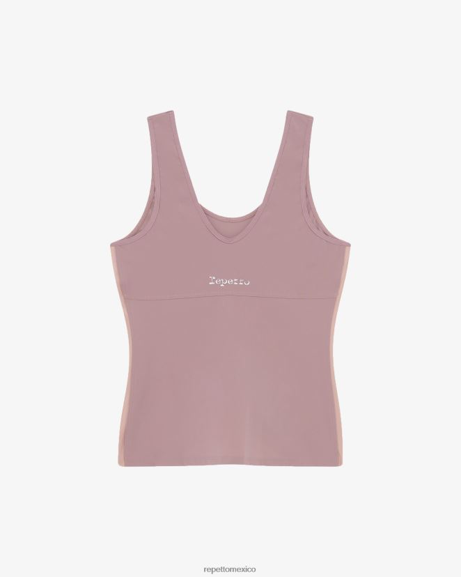 Repetto mujer camiseta sin mangas de expresión el rosado ropa H2NF2L320