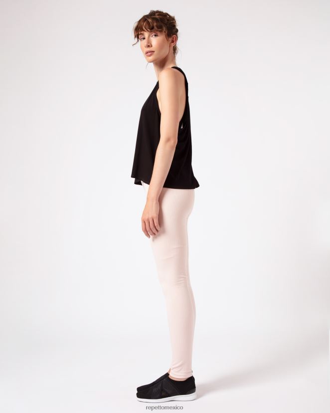 Repetto mujer camiseta sin mangas drapeada Studio negro ropa H2NF2L339