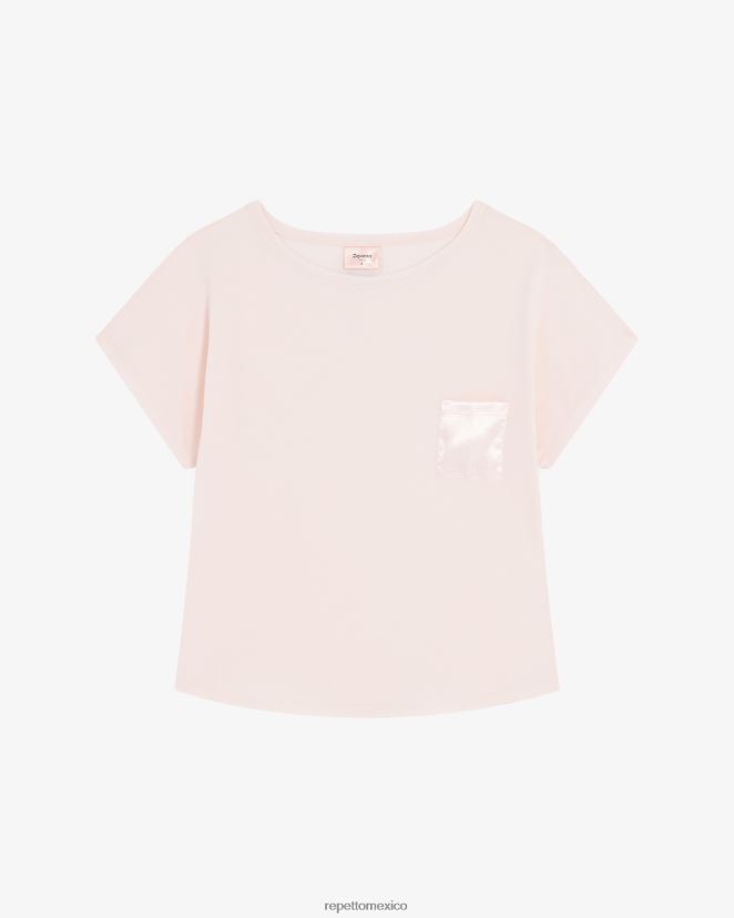 Repetto mujer parte superior de gran tamaño rosa tiza ropa H2NF2L313 Repetto mujer parte superior de gran tamaño rosa tiza ropa H2NF2L313