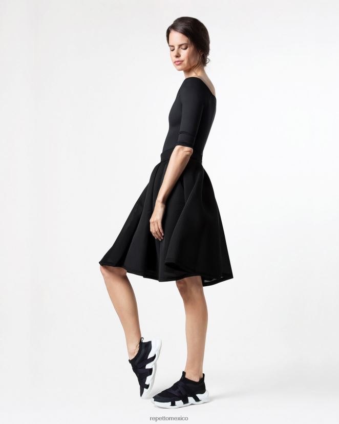 Repetto mujer falda tutú 3d elegancia negro ropa H2NF2L393 Repetto mujer falda tutú 3d elegancia negro ropa H2NF2L393