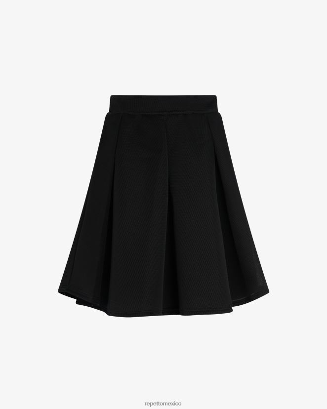 Repetto mujer falda tutú 3d elegancia negro ropa H2NF2L393