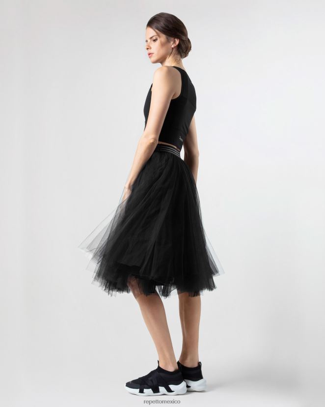 Repetto mujer falda tutú negro ropa H2NF2L391