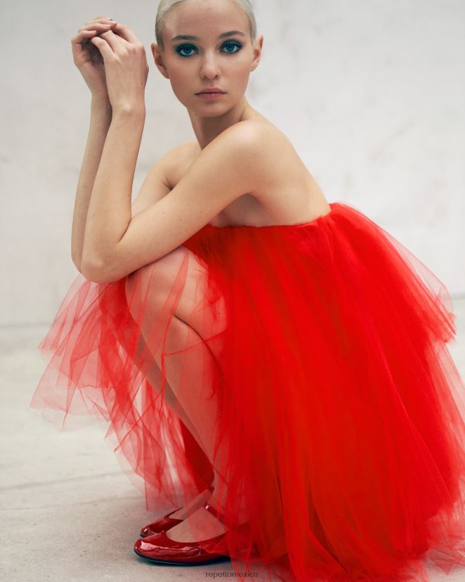 Repetto mujer falda tutú rojo llameante ropa H2NF2L384
