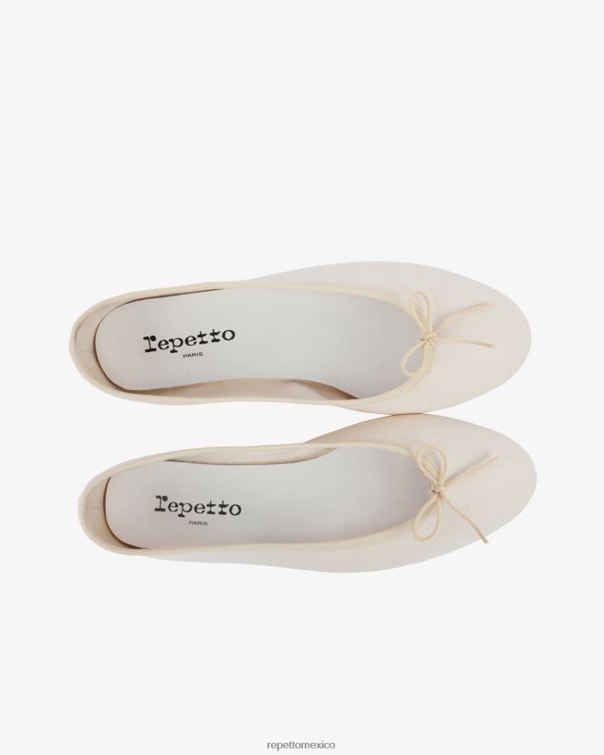 Repetto mujer bailarinas altas de cenicienta - veganas lino beige calzado H2NF2L107