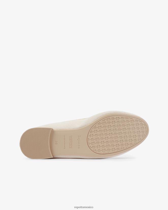Repetto mujer bailarinas altas de cenicienta - veganas lino beige calzado H2NF2L107