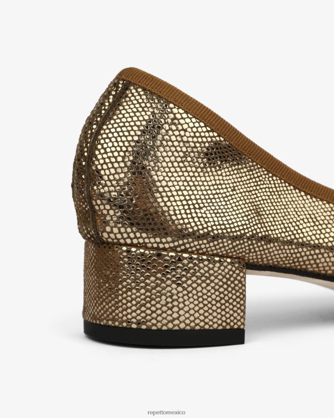 Repetto mujer bailarinas camille oro antiguo calzado H2NF2L15