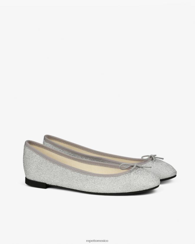 Repetto mujer bailarinas cendrillon - veganas - brillantes plata calzado H2NF2L87