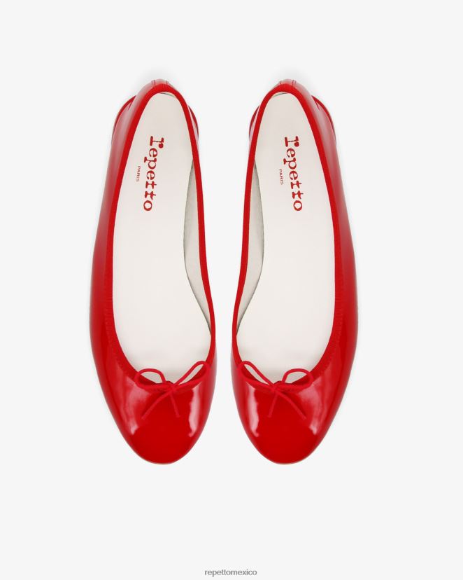 Repetto mujer bailarinas cendrillon - veganas rojo llameante calzado H2NF2L121