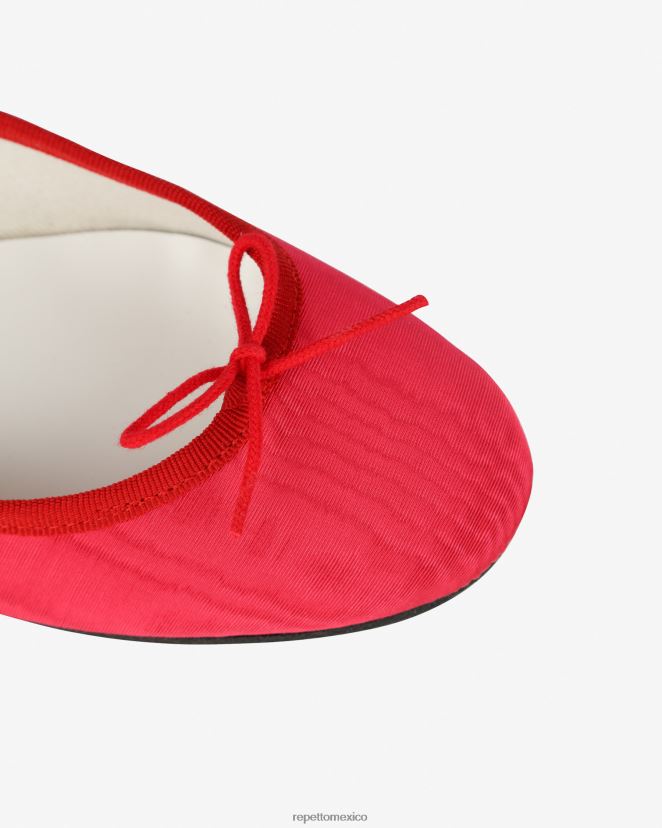 Repetto mujer bailarinas cenicienta - satén rosa frambuesa y rojo fuego calzado H2NF2L52