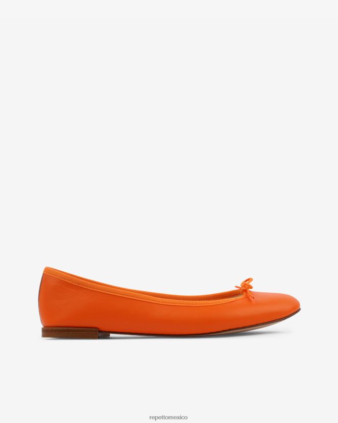 Repetto mujer bailarinas de cenicienta naranja clementina calzado H2NF2L120