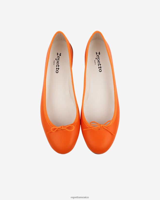 Repetto mujer bailarinas de cenicienta naranja clementina calzado H2NF2L120