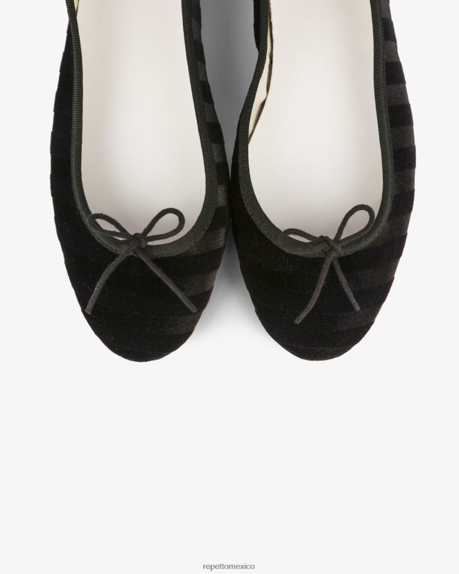 Repetto mujer bailarinas de cenicienta negro calzado H2NF2L18