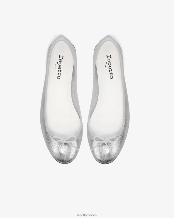 Repetto mujer bailarinas de cenicienta plata calzado H2NF2L94