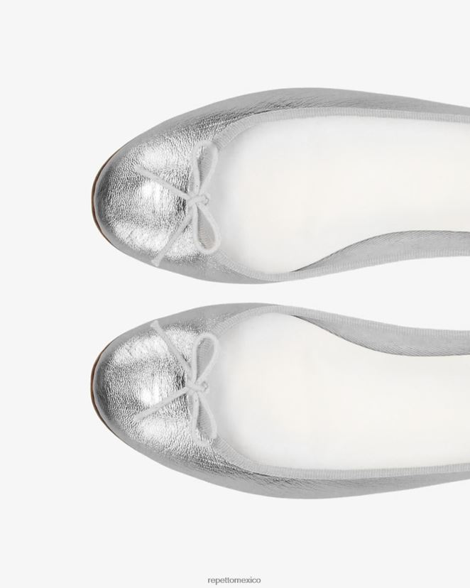 Repetto mujer bailarinas de cenicienta plata calzado H2NF2L94