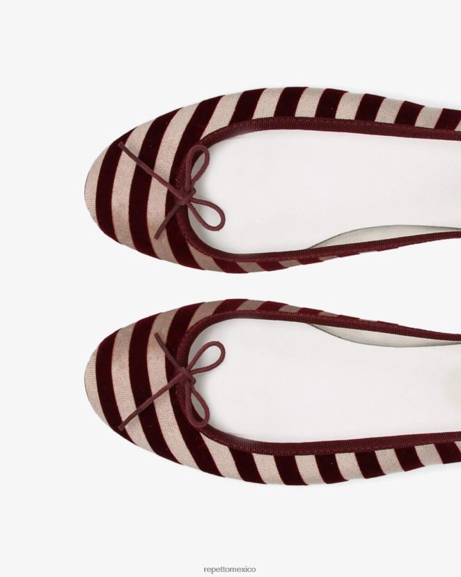 Repetto mujer bailarinas de cenicienta rojo pommard calzado H2NF2L36