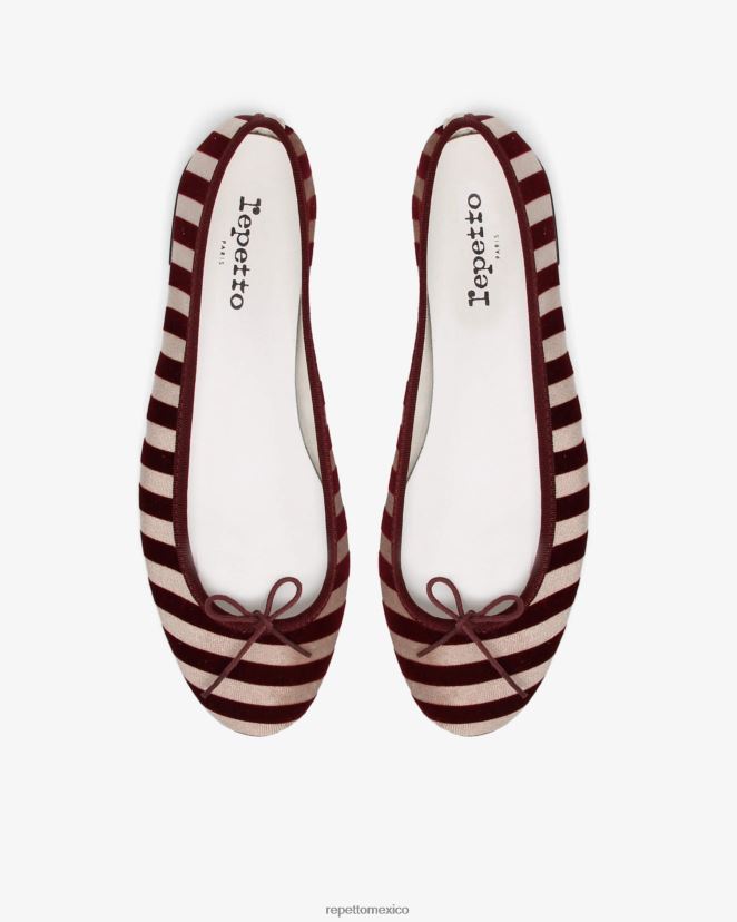 Repetto mujer bailarinas de cenicienta rojo pommard calzado H2NF2L36