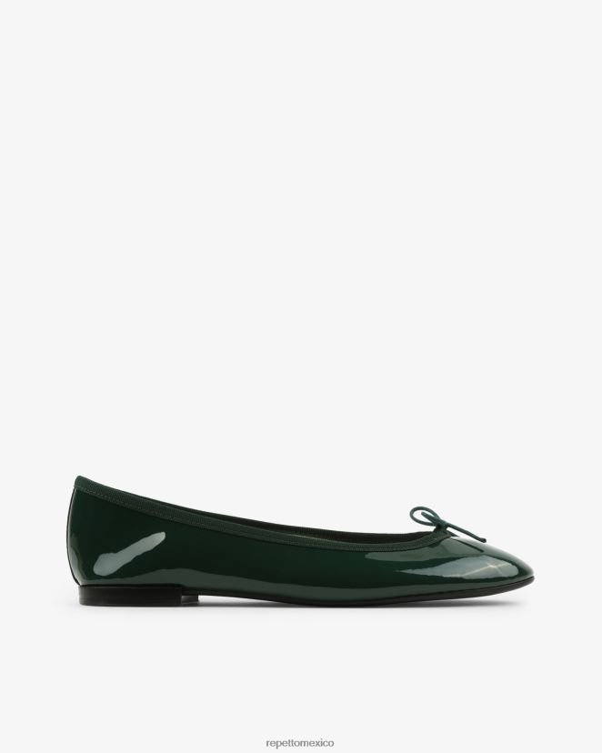 Repetto mujer bailarinas de cenicienta verde bosque intenso calzado H2NF2L134
