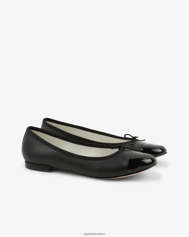 Repetto mujer bailarinas de flora negro calzado H2NF2L93