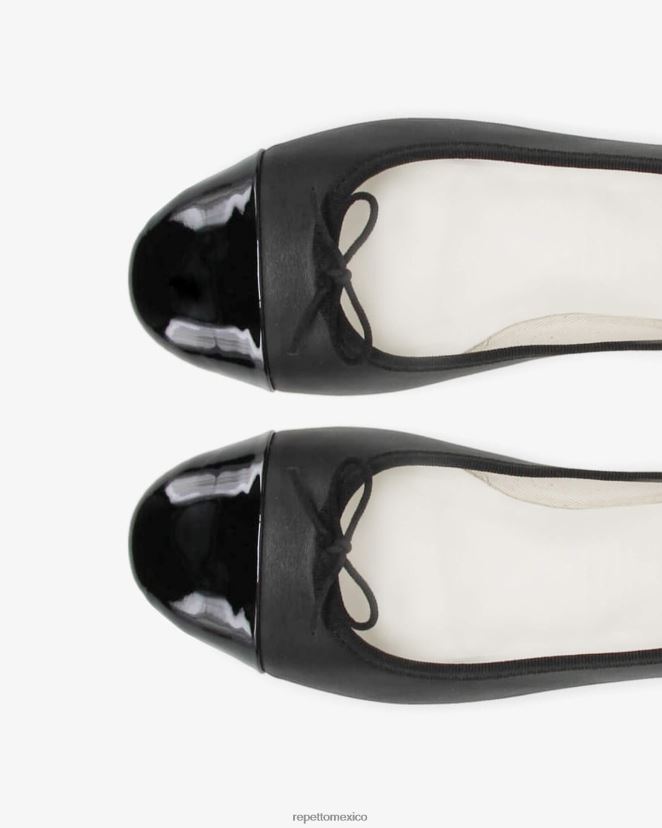 Repetto mujer bailarinas de flora negro calzado H2NF2L93