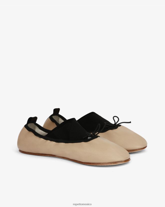 Repetto mujer bailarinas gianna beige cachemira calzado H2NF2L12