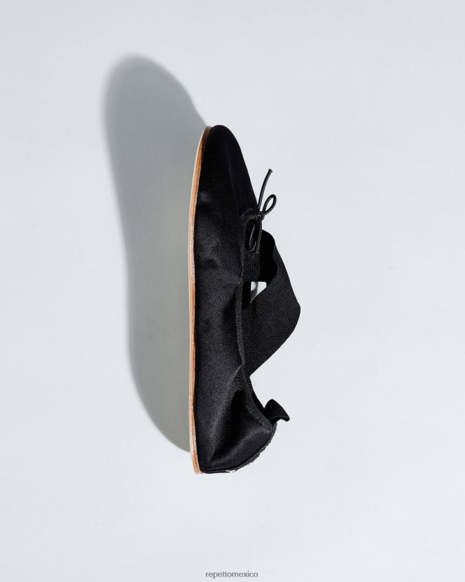 Repetto mujer bailarinas gianna - satén negro calzado H2NF2L19