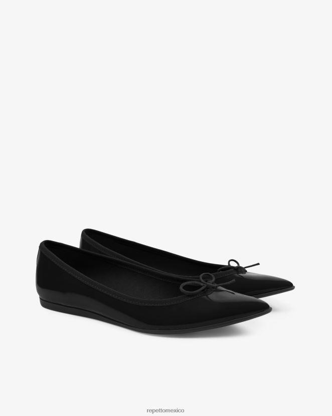 Repetto mujer bailarinas junon con punta puntiaguda negro calzado H2NF2L143