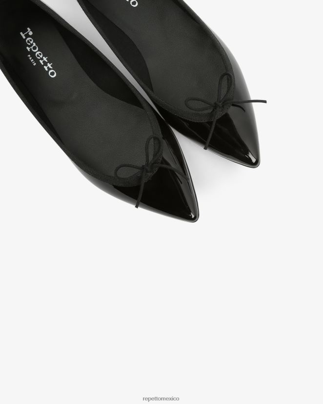Repetto mujer bailarinas junon con punta puntiaguda negro calzado H2NF2L143