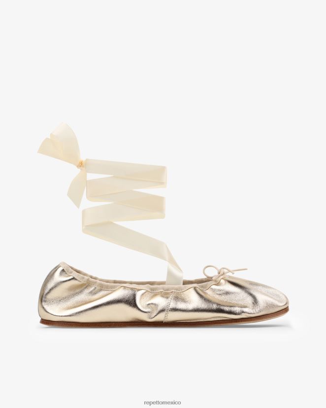 Repetto mujer bailarinas sofía luz de oro calzado H2NF2L48