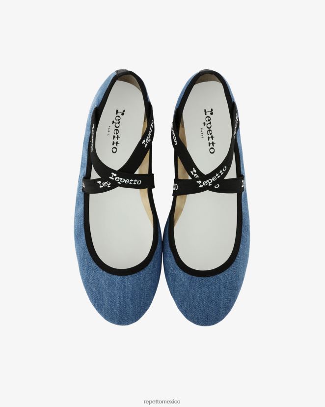 Repetto mujer joana mary janes azul everest calzado H2NF2L65