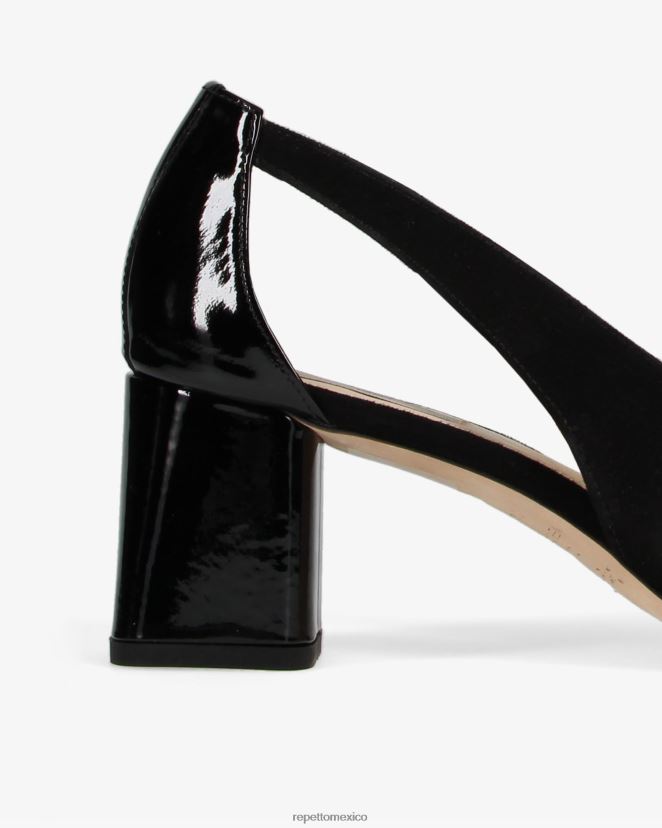 Repetto mujer bombas de felpa negro calzado H2NF2L237