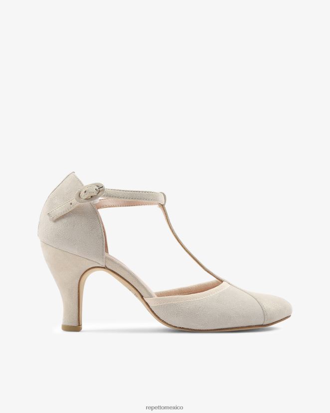 Repetto mujer correas en t baya espíritu blanco calzado H2NF2L246