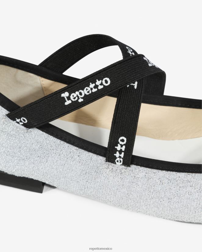 Repetto mujer joana merceditas - brillante plata calzado H2NF2L161