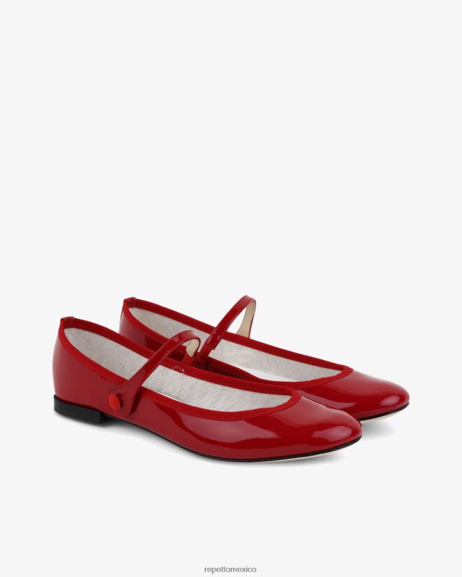 Repetto mujer lio mary janes rojo llameante calzado H2NF2L168