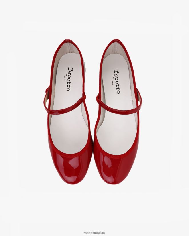 Repetto mujer lio mary janes rojo llameante calzado H2NF2L168