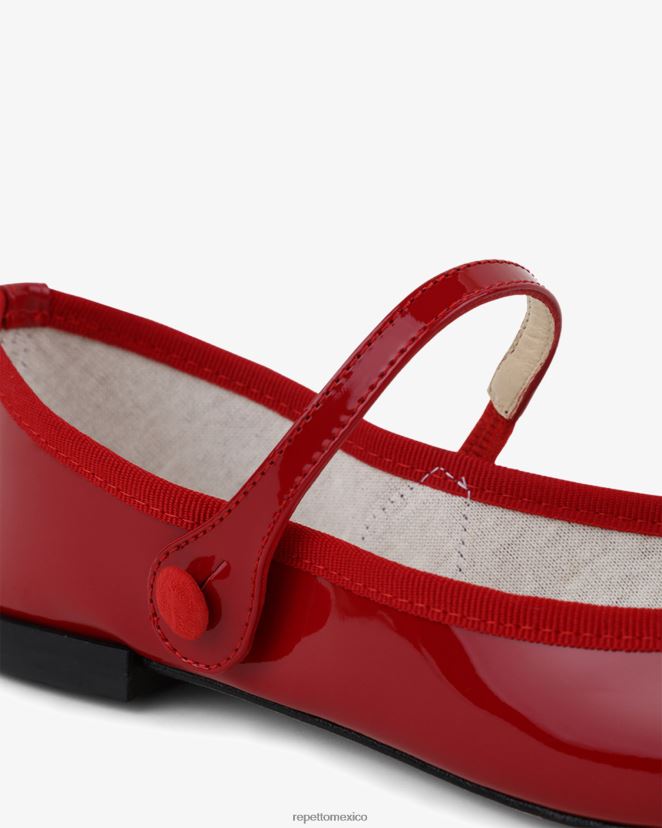 Repetto mujer lio mary janes rojo llameante calzado H2NF2L168