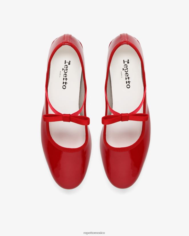 Repetto mujer merceditas guillemette rojo llameante calzado H2NF2L156